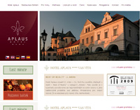 Hotel Aplaus Litomyšl - Www stránky / prezentace, redakční systém