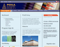 PERLA, bavlnářské závody, a. s. - E-shop, www stránky / prezentace, redakční systém