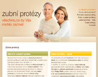 Zubni-protezy.cz - Www stránky / prezentace, redakční systém, SEO optimalizace