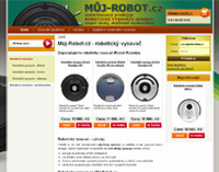 Muj-robot.cz - E-shop, www stránky / prezentace, redakční systém